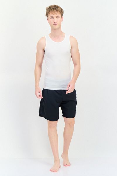 Tommy John Men 2 Pack Stay-Tucked Fit Plain Undershirt, White