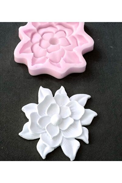 morlalem m 10cm Çiçek Silikon Kalıp K-1094, Kokulu Taş Sabun Alçı Mum Kalıbı