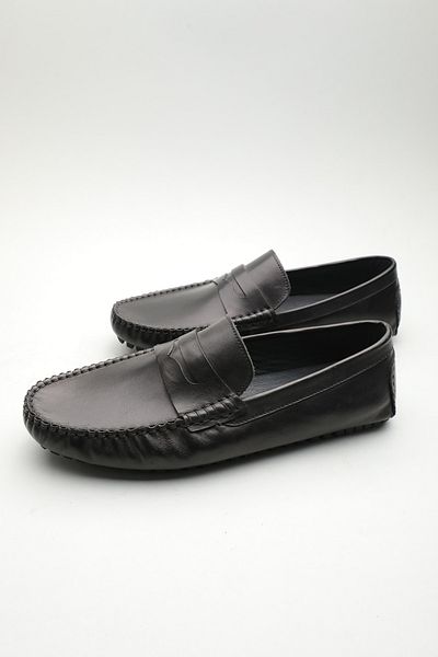Gondol Loafer clasic pentru bărbați din piele naturală negru 41 ttx. 601113