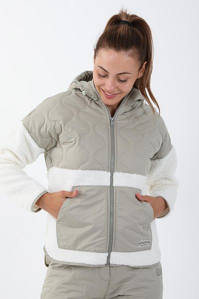 MARATON Comfort Women's Hooded Long Sleeve Ecru Tracktop 21440
