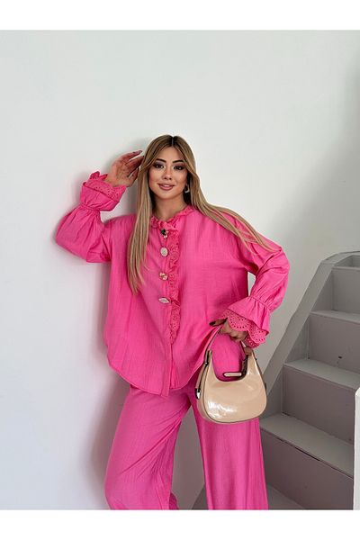 VUNTAL Women's Accessory Detailed Double Suit