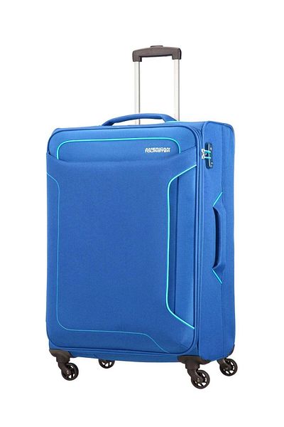 American Tourister حقيبة سفر ناعمة من HOLIDAY SP، 68 سم، لون أزرق داكن، من TSA