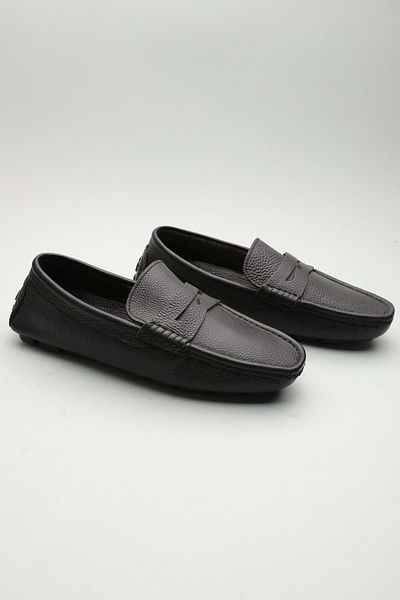 Gondol Loafer clasic pentru bărbați din piele naturală negru 40 ttx. 601112