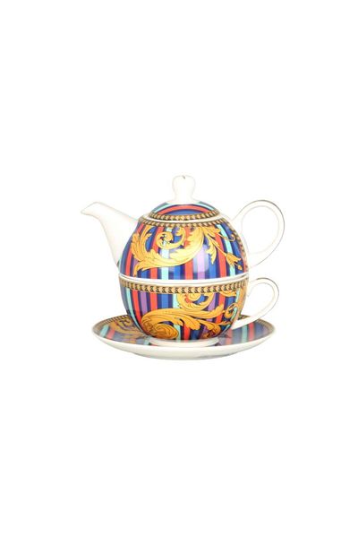 Lucky Art Valencia Bone Single Dimming Teapot & Cup Set