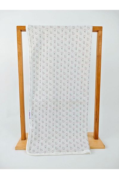 Bebella Patterned 100% Cotton Single Layer Baby Blanket 90X85Cm Girl/Boy Swaddle Seasonal Multi-Purpose Cover
