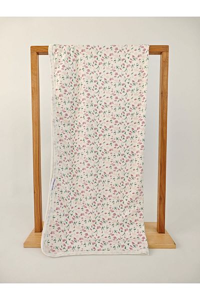 Bebella Patterned 100% Cotton Single Layer Baby Blanket 90X85Cm Girl/Boy Swaddle Seasonal Multi-Purpose Cover