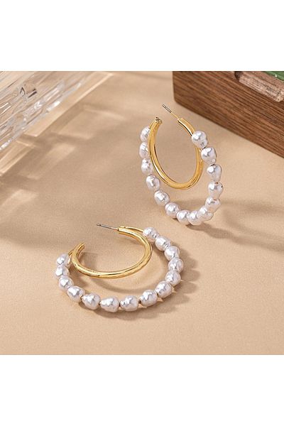SIC MODA Cercei Creole Perle Sic Moda 6031