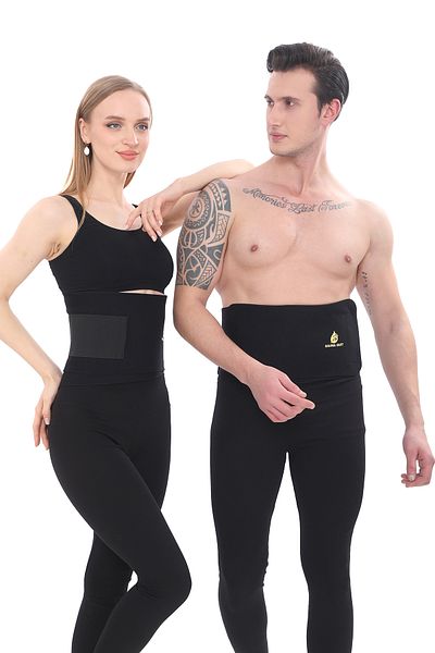 REYNEV Sauna Effect Thermal Waist Belt Corset |   Unisex Sweat Aid Waist Support Neoprene Waist Belt