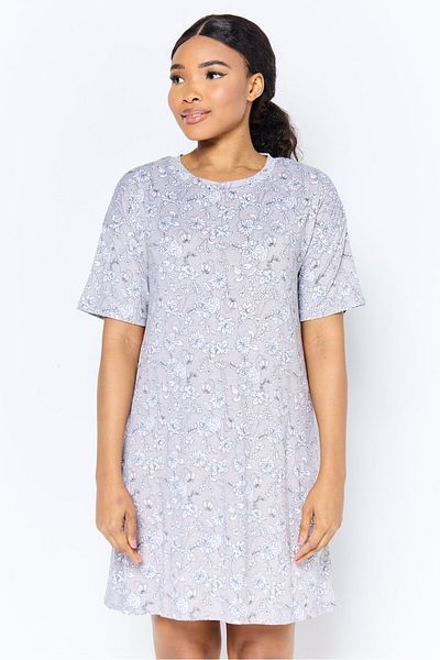 Jones of New York Women Floral Print Short Sleeve Pyjama Top, Multicolor