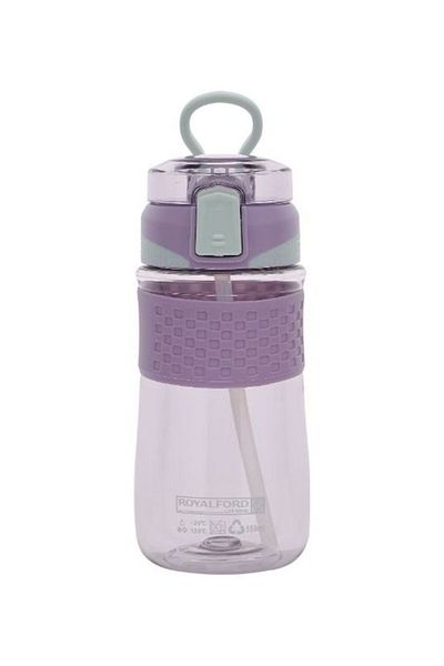 ROYALFORD Royalford Water Bottle, 100% BPA-Free Plastic Bottle, RF11106 | One-Press Open Lid | Leak-proof Desi