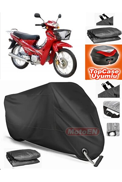 MotoEN Black Lock Compatible Asia as 100-7 Turkcub Tarpaulin Topcase Rear Bag...