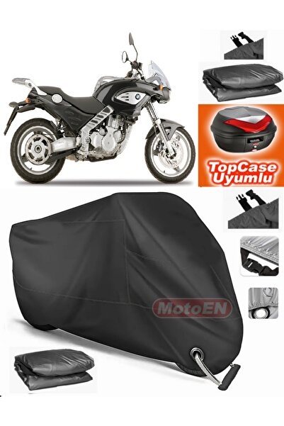 MotoEN قفل أسود متوافق مع Bmw F 650 CS قماش القنب Topcase الخلفي حقيبة متوافق...