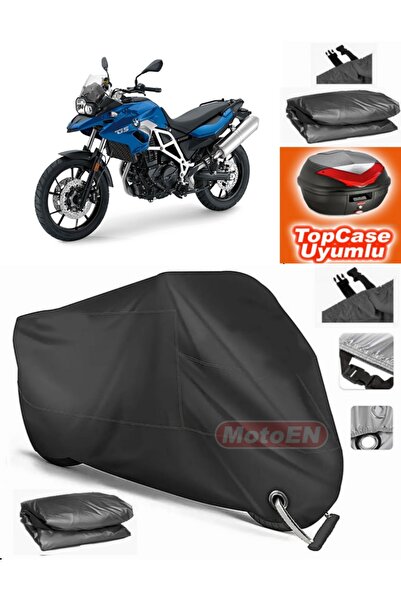 MotoEN Black Lock Compatible Bmw F 700 Gs Tarpaulin Topcase Rear Bag Compatib...