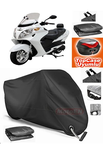 MotoEN قفل أسود متوافق مع Mondial 250i Buccaneer Tarpaulin Topcase Topcase مت...