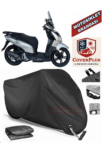 MotoEN Black Lock Compatible Sym Hd2 200I Motor Tarpaulin Motorcycle Tarpauli...
