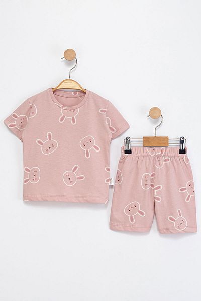 Beniizle Patterned Girl's Summer Suit