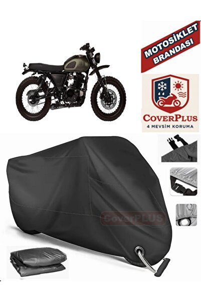 MotoEN Black Lock Compatible Mutt Sabbath 125 Motor Tarpaulin Motorcycle Tarp...