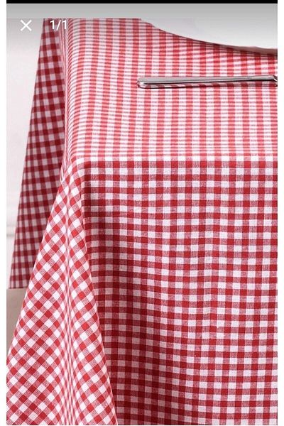 DENİZLİ ÇEYİZ Small Check Pattern Gingham Tablecloth-Table Cloth-Picnic Cloth