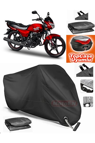 MotoEN Black Lock Compatible Motoran Dante 100 Tarpaulin Topcase Back Bag Com...