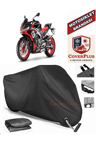 MotoEN Black Lock Compatible Aprilia Tuono 660 Motor Tarpaulin Motorcycle Tar...