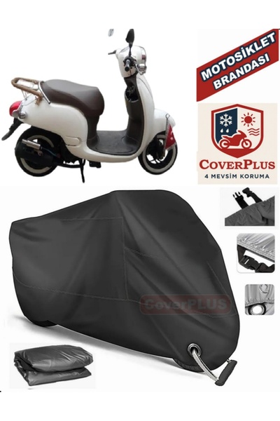 MotoEN Black Lock Compatible Motoran Wino 80 Motor Tarpaulin Motorcycle Tarpa...