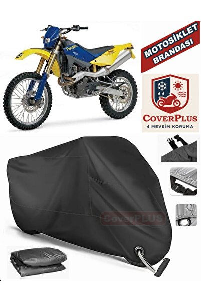 MotoEN Black Lock Compatible Husqvarna Te 610 Engine Tarpaulin Motorcycle Tar...