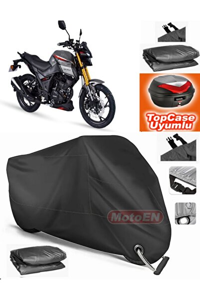 MotoEN قفل أسود متوافق مع Arora MT 125 قماش القنب Topcase الخلفي حقيبة متوافق...