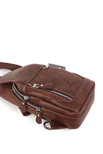 Aka Deri Shoulder Strap Crossbody Bag Crazy Brown 340 110