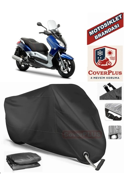 MotoEN Black Lock Compatible Yamaha Yp 250 R X Max Engine Tarpaulin Motorcycl...