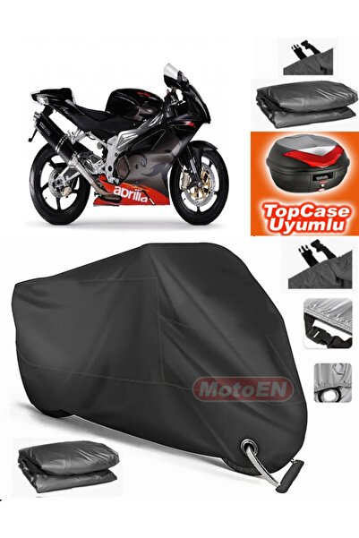 MotoEN Black Lock Compatible Aprilia Rsv Mille Tarpaulin Topcase Rear Bag Com...