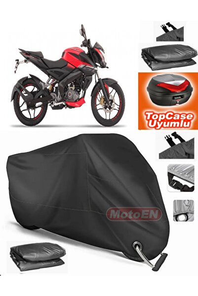 MotoEN Black Lock Compatible Bajaj Pulsar Ns 160 Tarpaulin Topcase Rear Bag C...