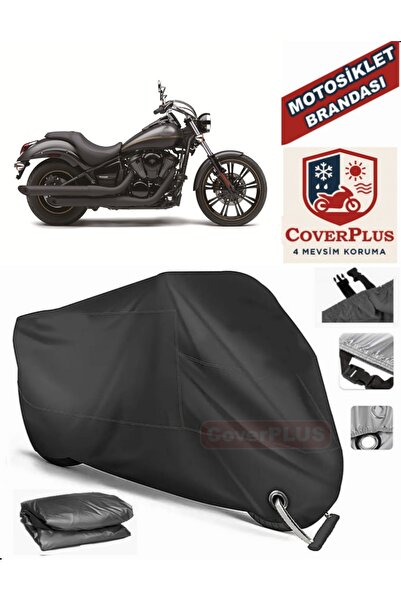 MotoEN Black Lock Compatible Kawasaki Vn 900 Custom Special Motor Tarpaulin M...