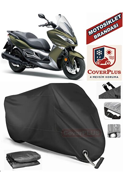 MotoEN Black Lock Compatible Kawasaki J 300 Engine Tarpaulin Motorcycle Tarpa...