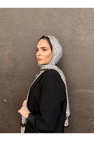 Webinay Home New Season F Pattern Voile Silk Shawl New Pattern Premium Shawl Summer