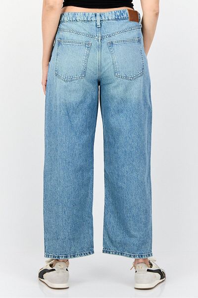 Esprit Women Loose Fit Washed High Rise No Stretch Jeans, Blue