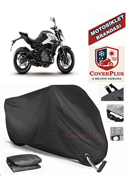 MotoEN Black Lock Compatible Cf Moto 400Nk Motor Tarpaulin Motorcycle Tarpaul...