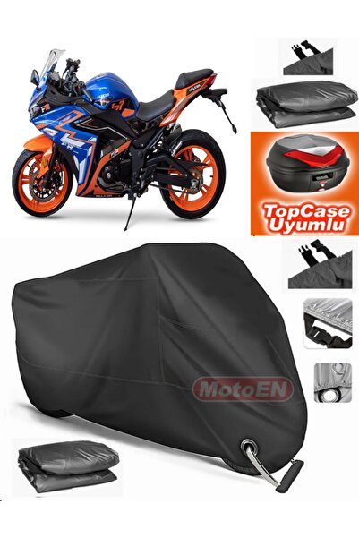 MotoEN قفل أسود متوافق مع Falcon FR-250 قماش القنب Topcase الخلفي متوافق مع ا...