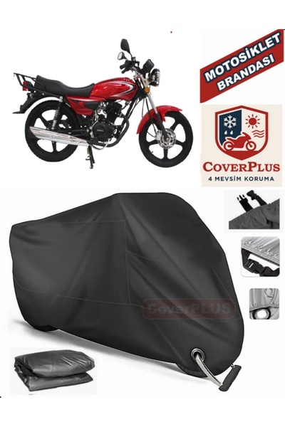 MotoEN قفل أسود متوافق مع Mondial 100 MG Sport Motor القماش المشمع للدراجات ا...