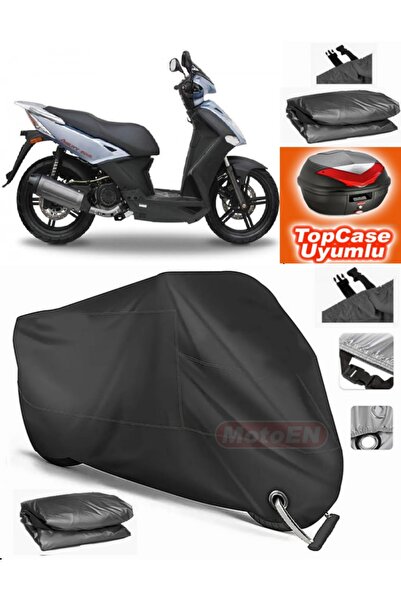 MotoEN قفل أسود متوافق مع Kymco Agility City 200 i قماش القنب Topcase الخلفي ...