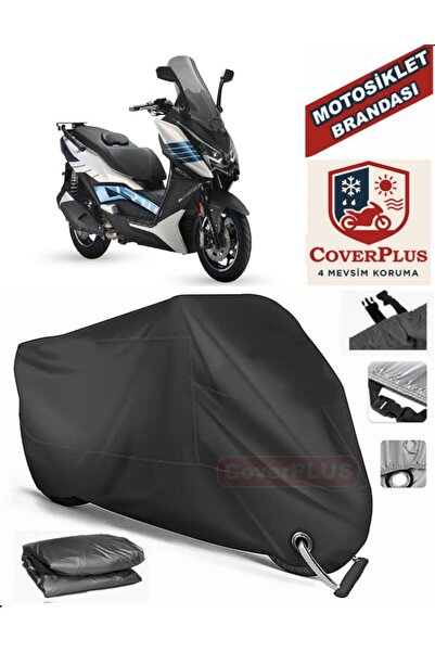 MotoEN Black Lock Compatible Arora Chinf 318 Motor Tarpaulin Motorcycle Tarpa...