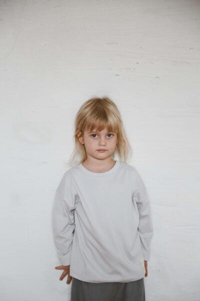 OhlalaKoala Μακρυμάνικο γκρι Basic μπλουζάκι