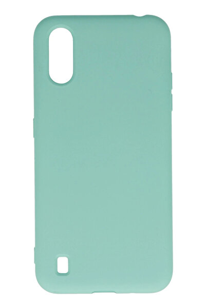 NewFace حافظة سامسونج جالاكسي A01 من السيليكون المخملي الداخلي نانو - تركواز ...