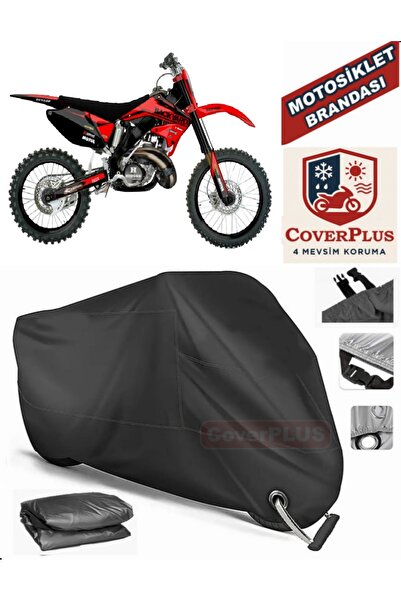 MotoEN Black Lock Compatible Honda Cr 250 Motor Tarpaulin Motorcycle Tarpauli...