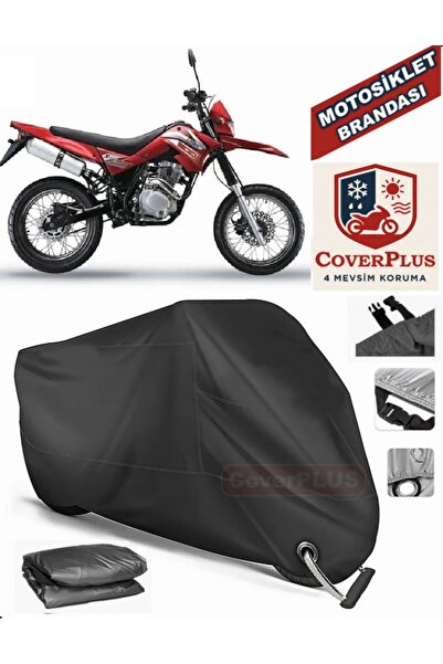 MotoEN Black Lock Compatible Lifan X-Plore 200m Motor Tarpaulin Motorcycle Ta...