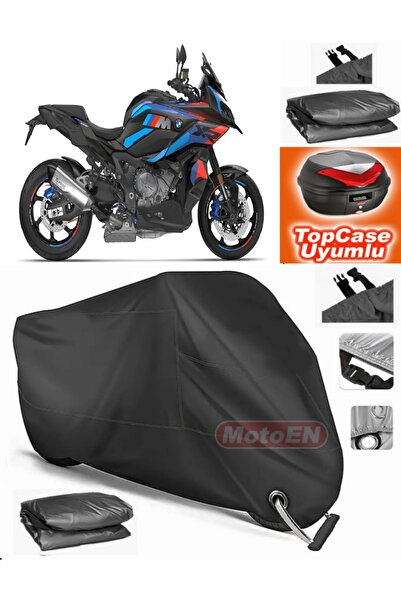 MotoEN Black Lock Compatible Bmw S 1000 Xr Tarpaulin Topcase Rear Bag Compati...