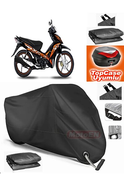 MotoEN Black Lock Compatible Tvs Neo Xr Tarpaulin Topcase Topcase Compatible ...