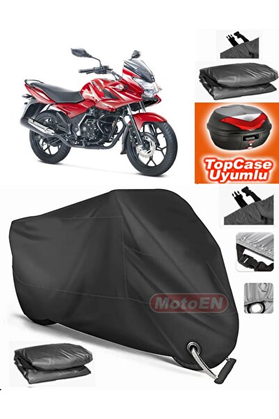 MotoEN قفل أسود متوافق مع Bajaj Discover 150 F Canvas Topcase Rear Bag متوافق...