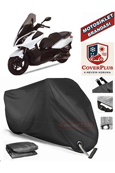 MotoEN Black Lock Compatible Kymco Downtown 300I Motor Tarpaulin Motorcycle T...