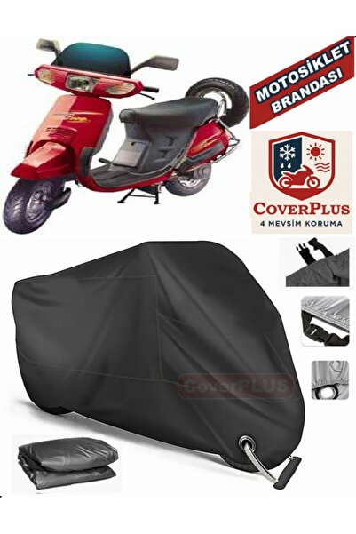 MotoEN Black Lock Compatible Honda Kinetic Dx Motor Tarpaulin Motorcycle Tarp...