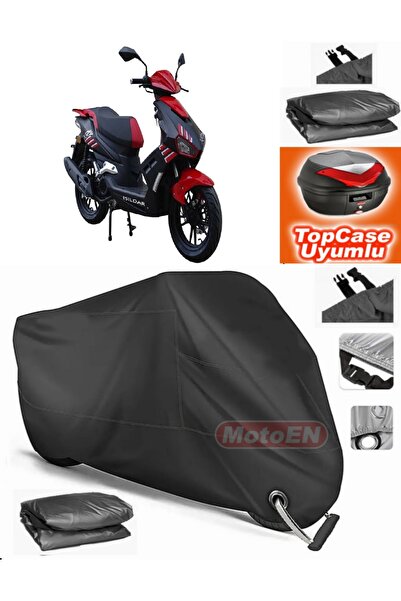MotoEN قفل أسود متوافق مع Apachi XRS القماش المشمع Topcase الخلفي حقيبة متواف...
